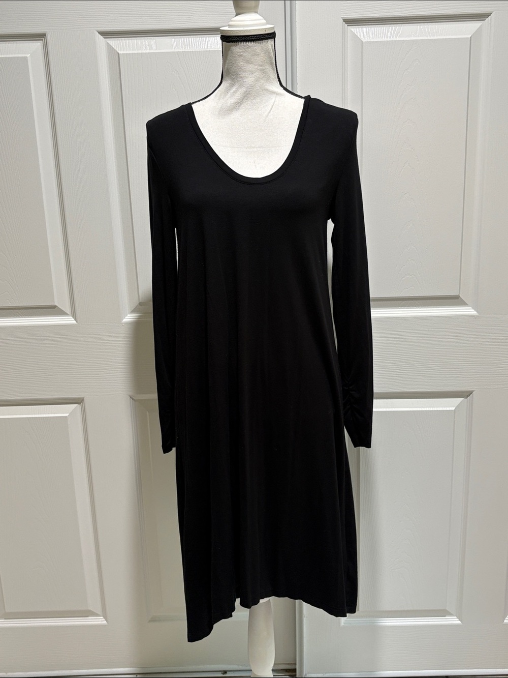 Gap Long Sleeve Black Midi Dress